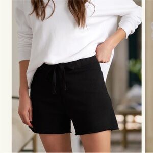 Frank & Eileen “Pearl” Black Triple Fleece Favorite Sweat Shorts-Small